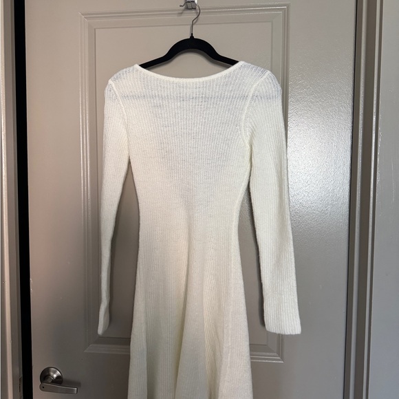 ASOS Dresses & Skirts - ASOS Cream Long Sleeve Knit Dress